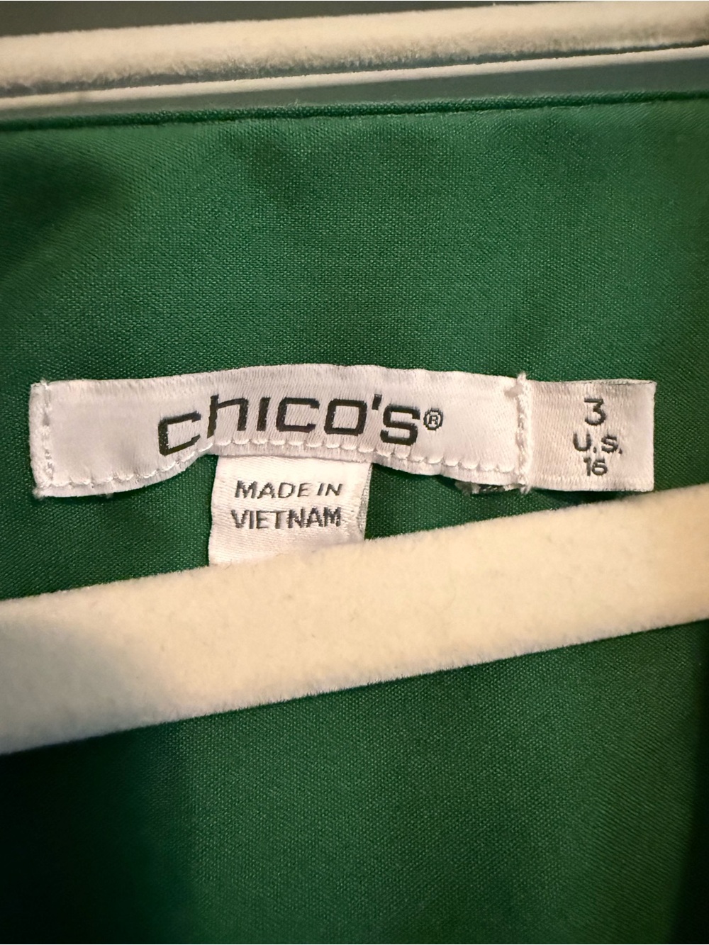 Chico's Emerald Green Collared Midi Dress - Picture 2 of 2